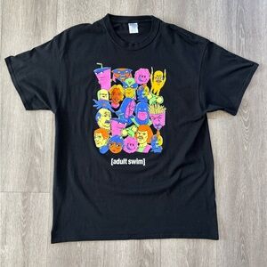 Rare Adult Swim x Carl’s Jr Hardee’s Promo TShirt Mens XL Aqua Teen Space Ghost